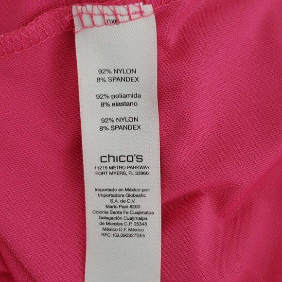 Chico's Pink Stretchy Tank Top Chico's Size 0, US S/4 - Picture 10 of 10